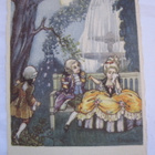 VANHA Postikortti Art Deco Singeerattu 1920-l - pikkukuva 1