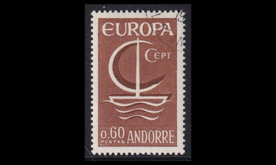 Andorra Fr 198 o Europa (1966)