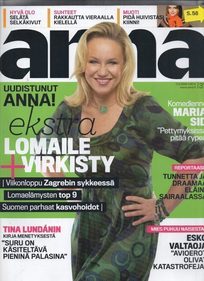 Anna n:o 37 2008 Maria Sid. Noora & Sushil. Tiina. Esko.