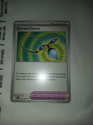 Sacred Charm #93 Pokemon Phantasmal Flames card non holo