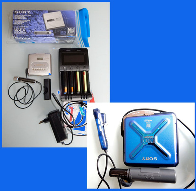Sony MZ-E35 Minidisc + Sony MZ-E44 Minidisc