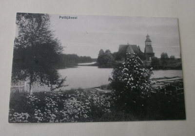 Petäjävesi, Petäjäveden kirkko kesämaisemassa, mv pk, ei p.