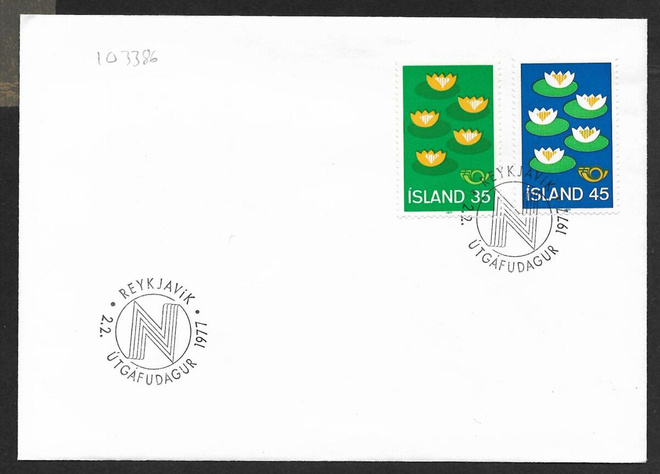 Islanti - Norden IV 1977 FDC (Fac.557-558)
