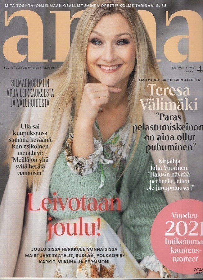 Anna n:o 48 2021 Teresa Välimäki. Ulla. Jenni. Susanne.
