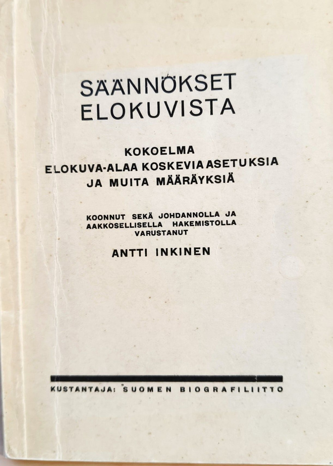 Antti Inkinen: Säännökset elokuvista