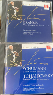 Kurt Masur Edition x 2: Brahms, Schumann, Tschaikovsky