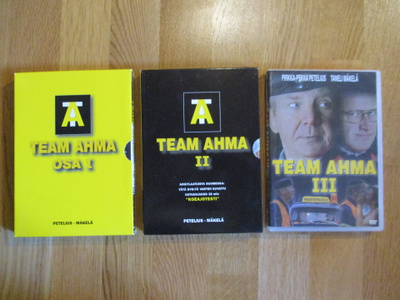 TEAM AHMA OSA I II III setti * PETELIUS - MÄKELÄ 5x DVD TV