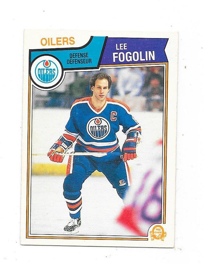 1983-84 OPC #26 Lee Fogolin , Edmonton Oilers
