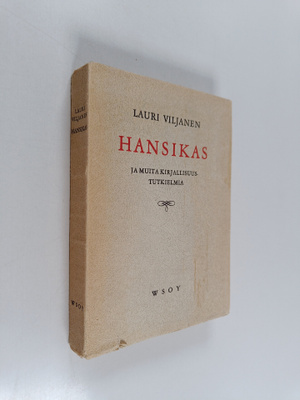 Lauri Viljanen : Hansikas ja muita kirjallisuustutkielmia