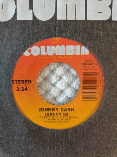 JOHNNY CASH 7" NOT FOR SALE