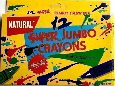 Super Jumbo paksut vahaliidut 12 kpl Paketti