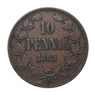 10 Penniä 1865 - Variantti 1.2 !? - pikkukuva 1