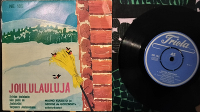 MAUNO KUUSISTO JOULULAULUJA- EP, NE 185,TRIOLA: Kuvakannella
