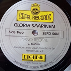 Gloria Saarinen – Piano Recital LP - pikkukuva 3