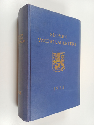 Suomen valtiokalenteri vuodeksi 1963
