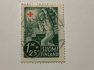 291 / 1945 SPR Jälleenrakennustyö 1/3 o leimattu