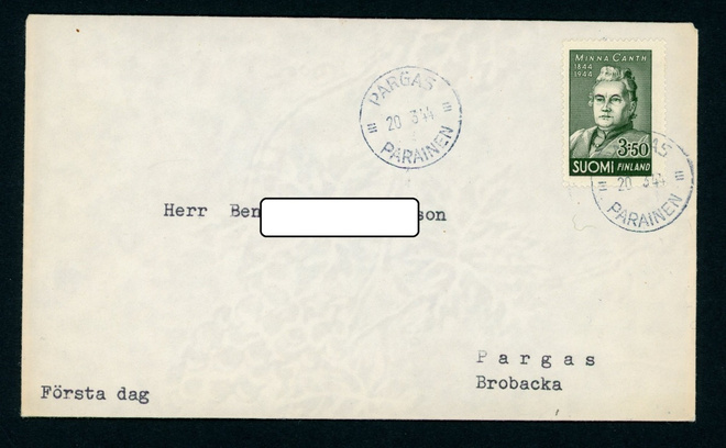 FDC 1944 Canth Pargas-leima