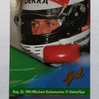 1992 Grid Motorcard #194 Michael Schumacher Rookie - pikkukuva 1