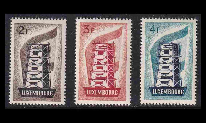 Luxemburg 555-7 ** Europa (1956)