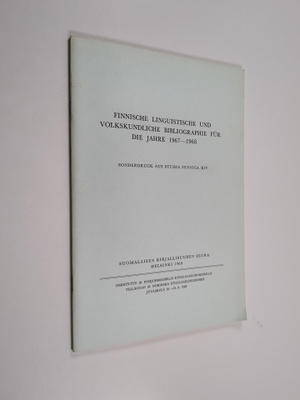 Sulo Haltsonen : Finnische linguistische und volkskundlic...
