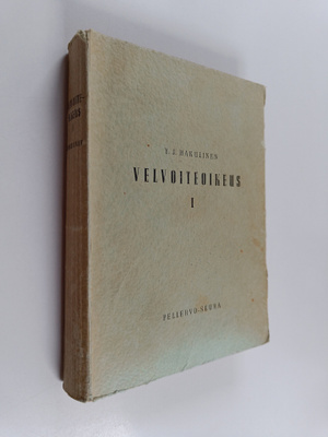 Y. J. Hakulinen : Velvoiteoikeus 1 : Yleiset opit
