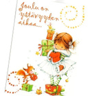 TYTTÖ & ORAVA "°JOULU ON YSTÄVYYDEN AIKAA°" -KORTTI /Anki - pikkukuva 1