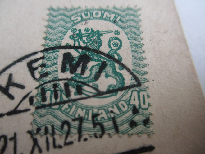 1927 Kemi siirtymä pikkukortilla os Ilmajoki