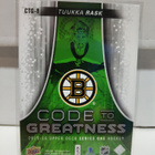 2015-16 Upper Deck - Code to Greatness #CTG-8 Tuukka Rask - pikkukuva 2