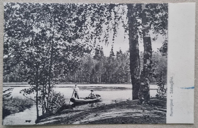 Nurmijärvi Sääksjärvi postikortti+negatiivi