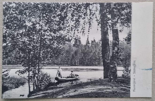 Nurmijärvi Sääksjärvi postikortti+negatiivi