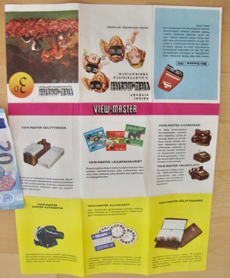 VANHA Viewmaster View-Master Kuvakiekkoluettelo ym