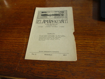 lähetysseuran nuorisojulkaisu elämän kevät 2 1917