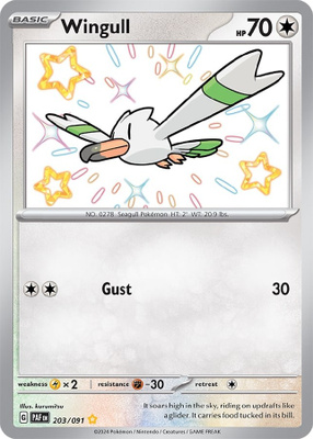 Wingull 203/091 - Paldean Fates - NM/M