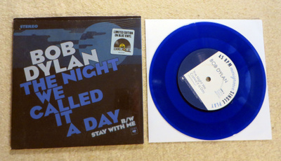BOB DYLAN: The Night we call it a day 7" single - Sininen
