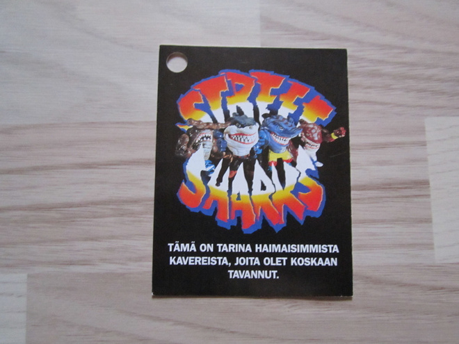 Street Sharks -leluesite/sarjakuvalehtinen v.1996