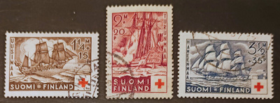1937 Punainen Risti - leimattu sarja