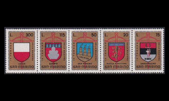 San Marino 1070-4fs ** Varsijousiturnaus (1974)