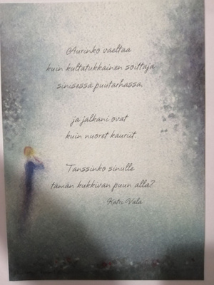 Aurinko vaeltaa kuin.................
