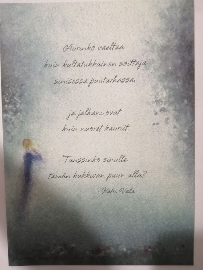 Aurinko vaeltaa kuin.................
