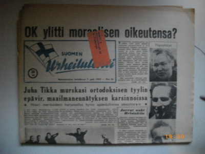 Suomen Urheilulehti Nro 56/1952 (25.2)