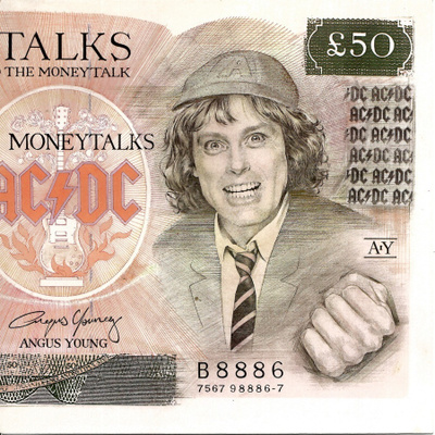 AC/DC: Moneytalks / Mistress For Christmas  7" kannet