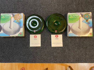Iittala Nappi kynttilänjalka 2-kpl vihreä