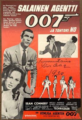 Salainen Agentti 007 ja Tohtori No - Bond Elokuvajuliste