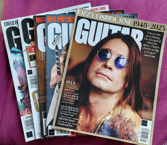 Guitar World 2025 - 5 numeroa yhteishinnalla.