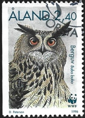 Åland 1996  ÅV 4  Huuhkaaja  2,40 mk EP leima LaPe 111