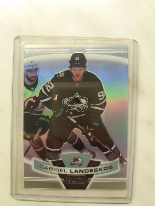 2019-20 O-Pee-Chee Platinum Rainbow Black & White Landeskog