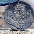 Bakeliitti Talkookunniamerkki. 1941. Halkaisija - 25 mm. - pikkukuva 1
