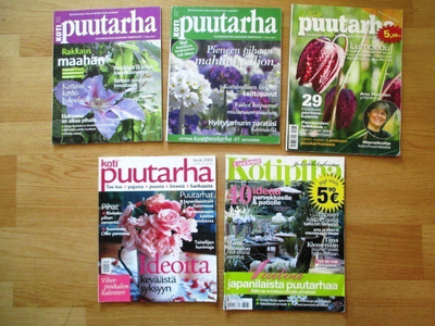 PUUTARHA-lehtiä.  1,00€ kpl