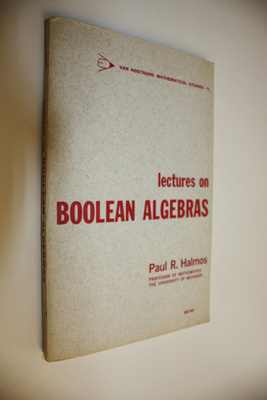 Paul R. Halmos : Lectures on Boolean Algebras