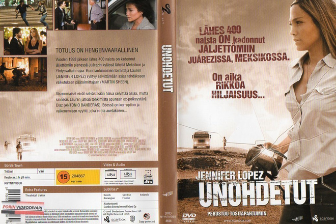 UNOHDETUT - BORDERTOWN	(14 923)	-FI-	DVD		jennifer lopez